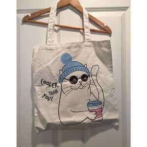 Cat cooler than you tote bag